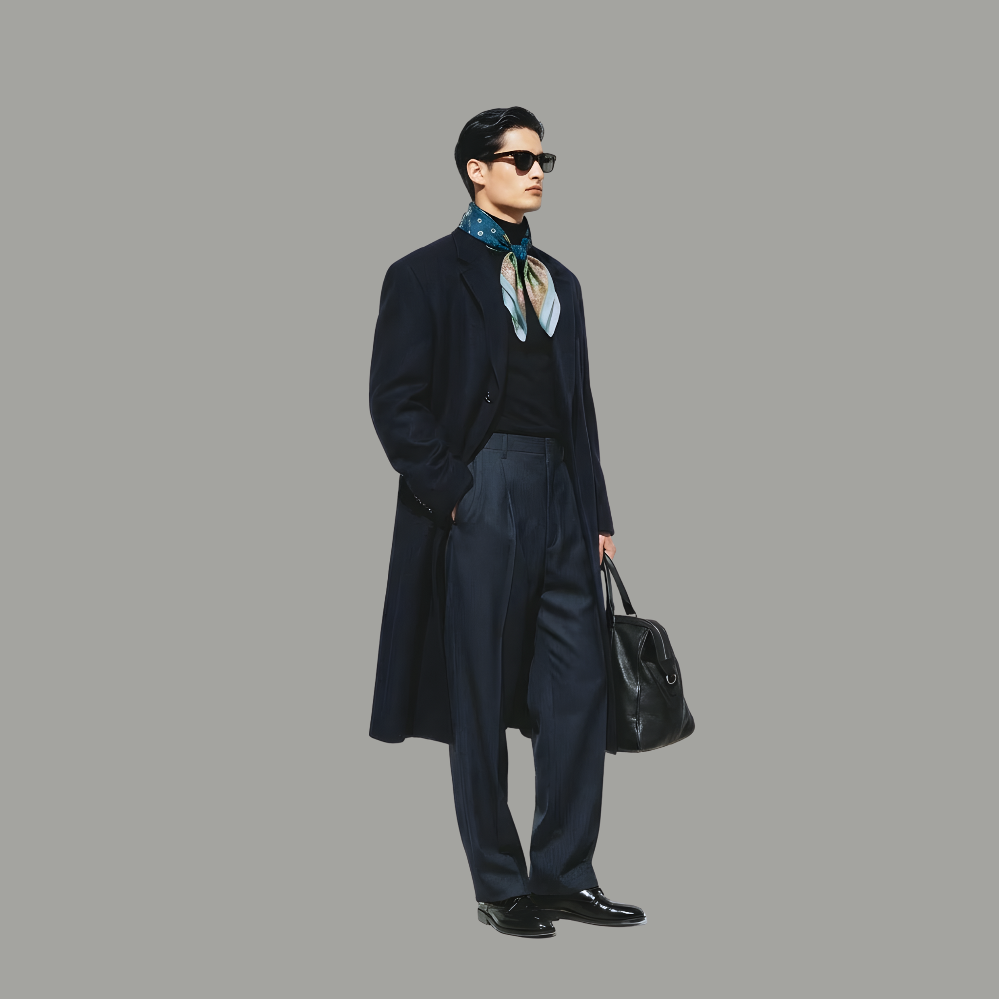 Mlle Ceinté Paris silk scarf, celestial star map and planets above, arcadian landscape with white horses below, circular design with pink baroque border.