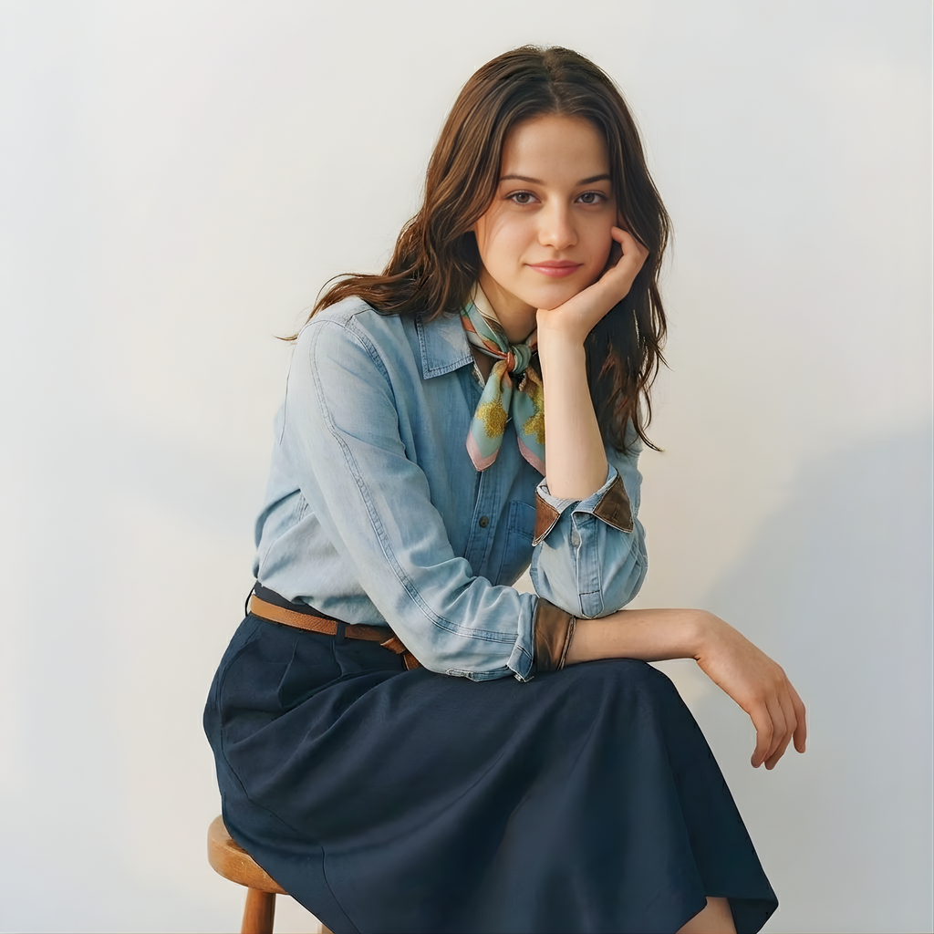 Mlle Ceinté Paris silk scarf, large coral and white striped ribbon bow, riding helmet, vintage tennis racket and fencing sword on teal background.